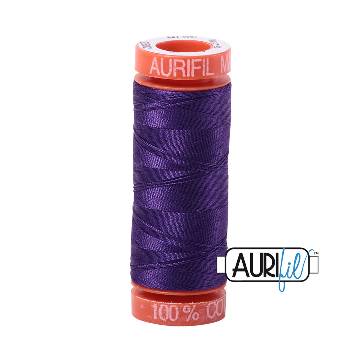 Aurifil 50wt Cotton Thread - Dark Violet (#2582) - Small Spool