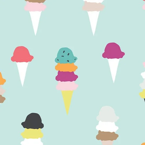 I Scream, You Scream - ice cream fabric