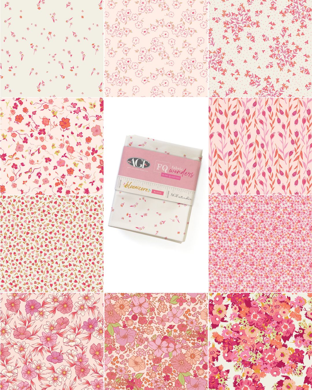 Infinite Hearts Bloomcore Blush Quilt Kit
