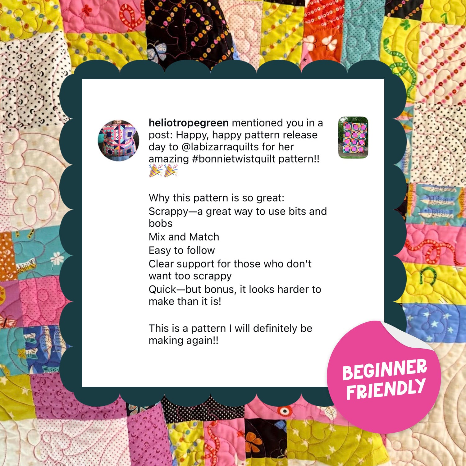 Bonnie Twist Quilt Pattern PDF