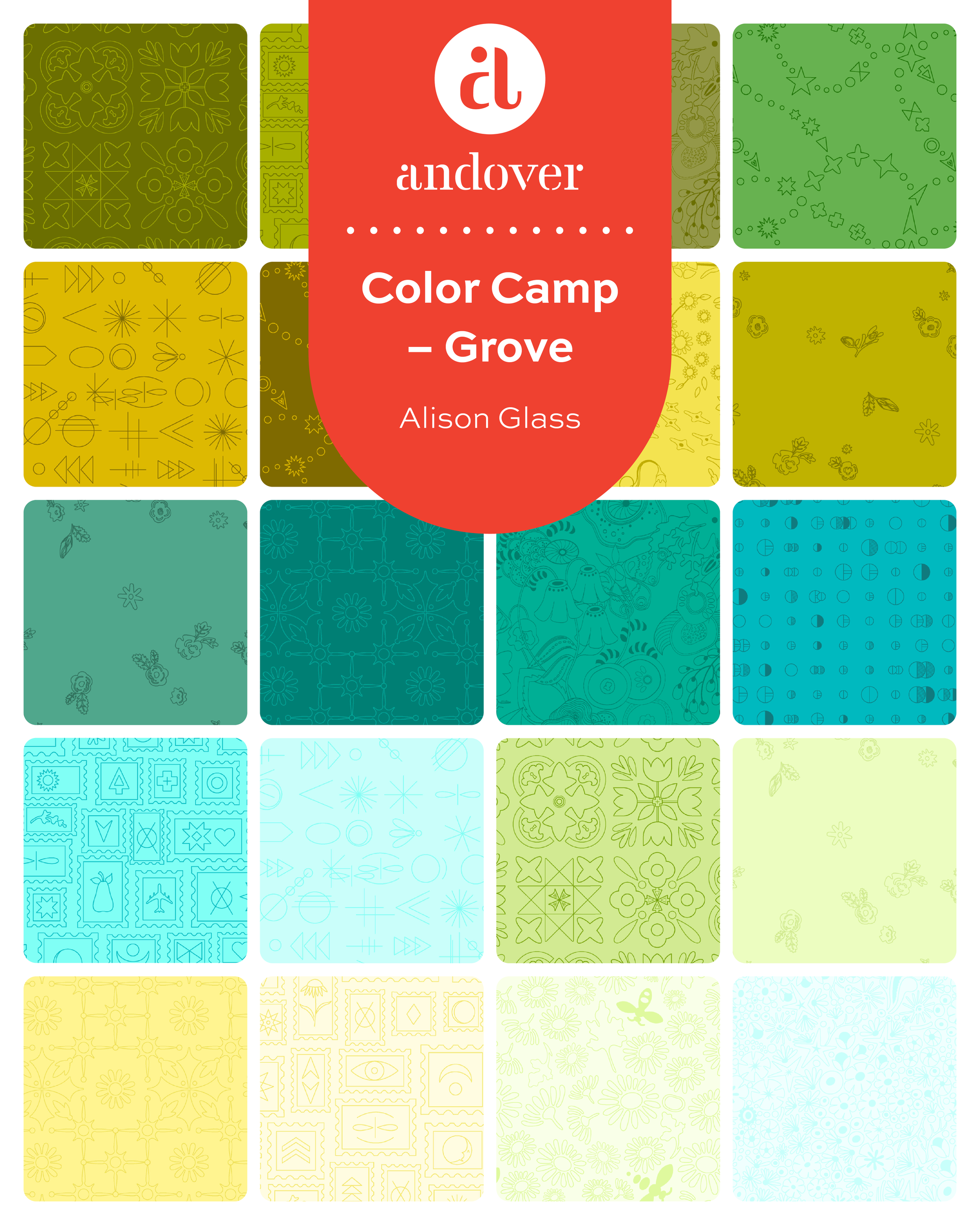 Grove - Color Camp - 21 FQ Bundle
