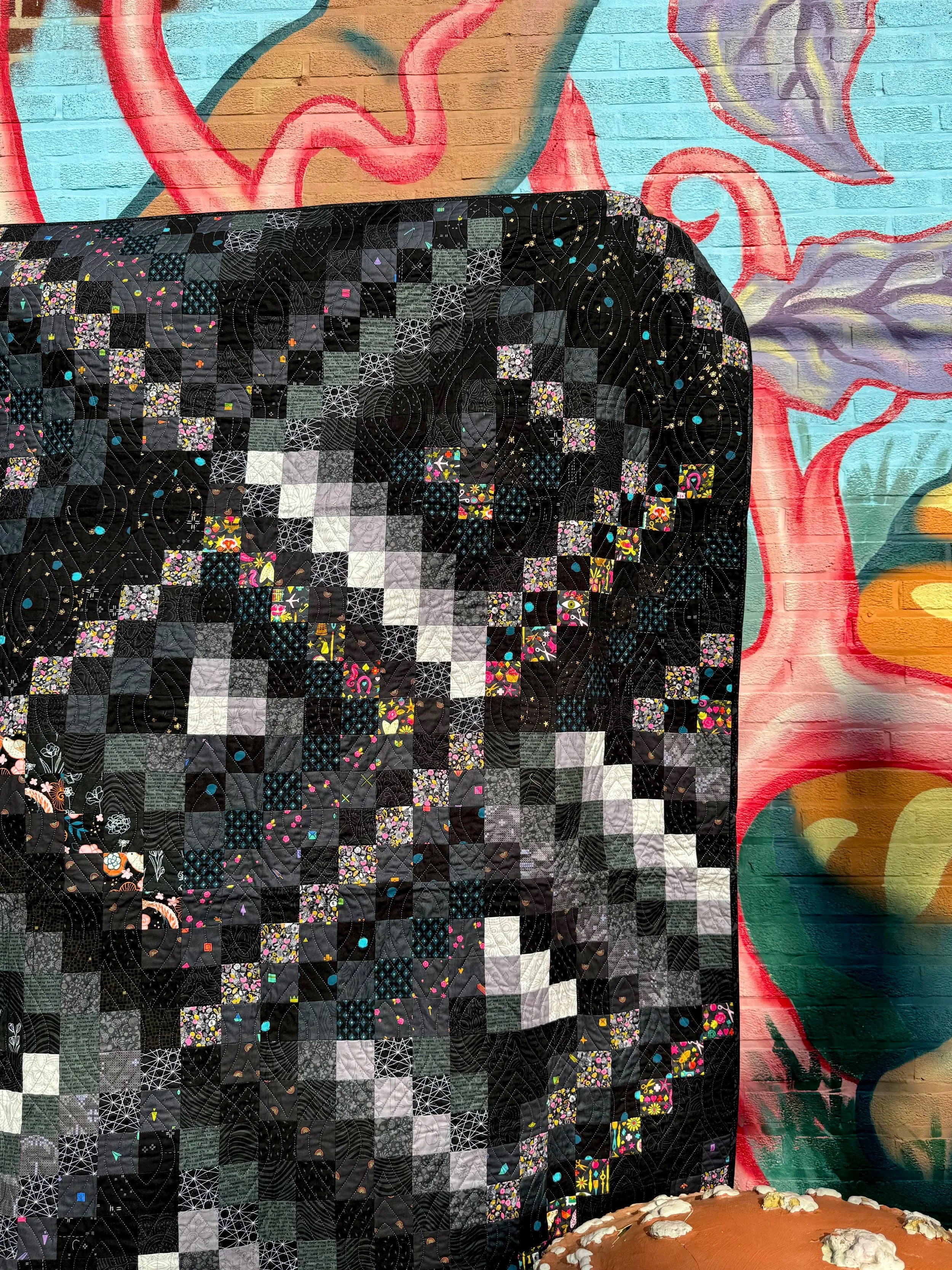 Hematite Scrappy Trip Quilt