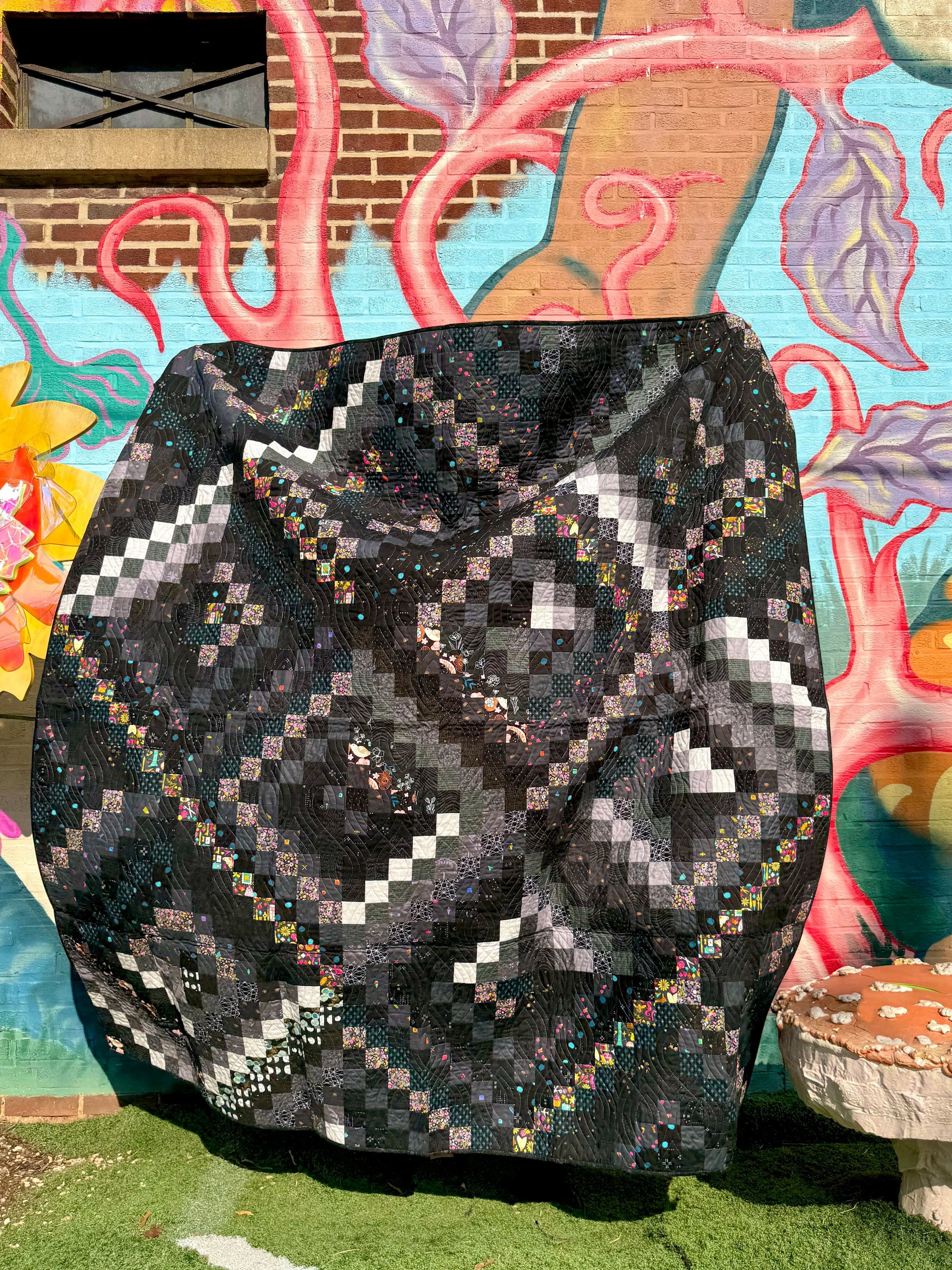Hematite Scrappy Trip Quilt