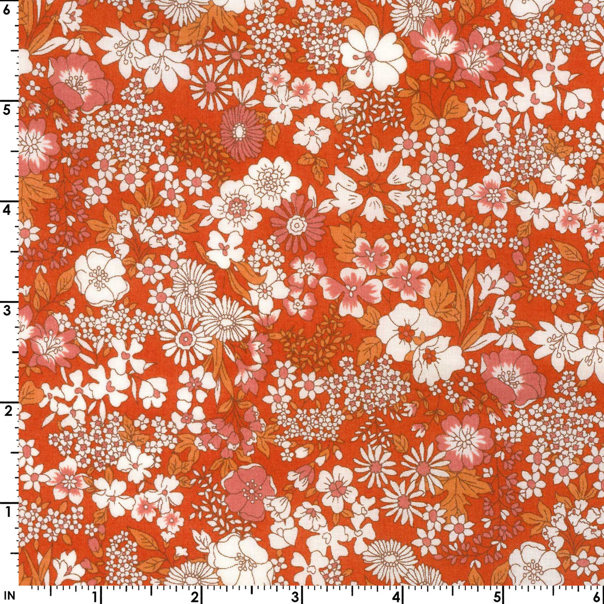 Signature Floral - Poppy Red - Flownny LAWN