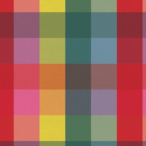 Woven Large Plaid - Rainbow