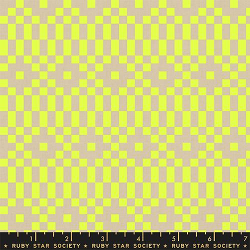 Bitmapped - Neon Yellow - LoFi LINEN