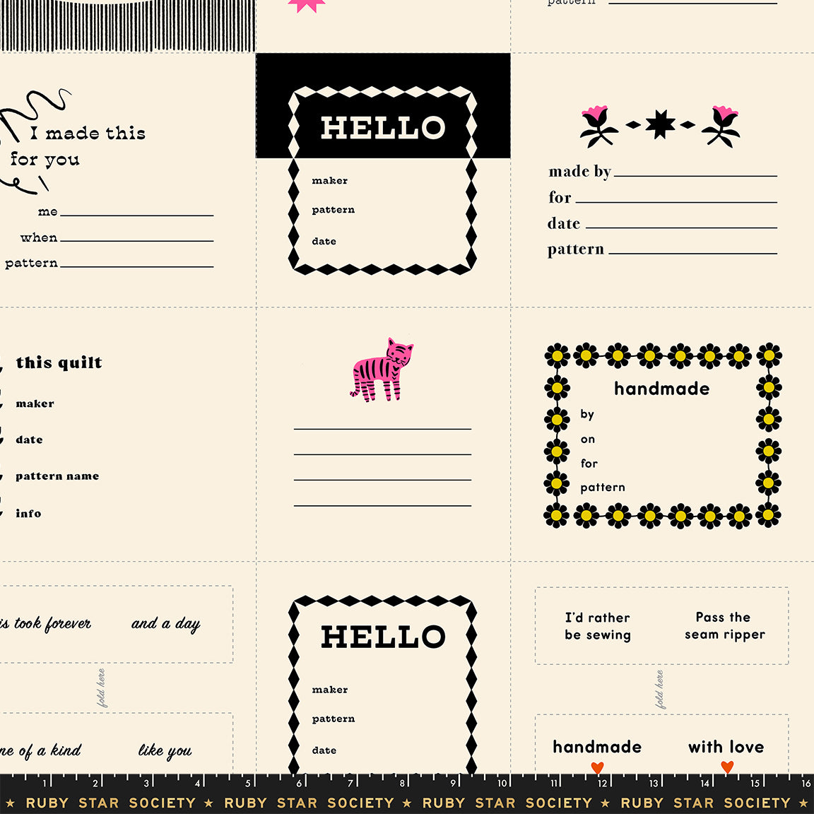 Thanks I Made This - project label panel