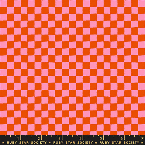 Block Print - Warm Red