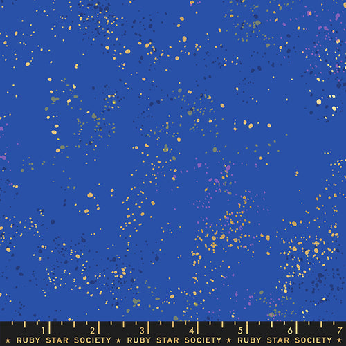 Speckled - Metallic Blue Ribbon