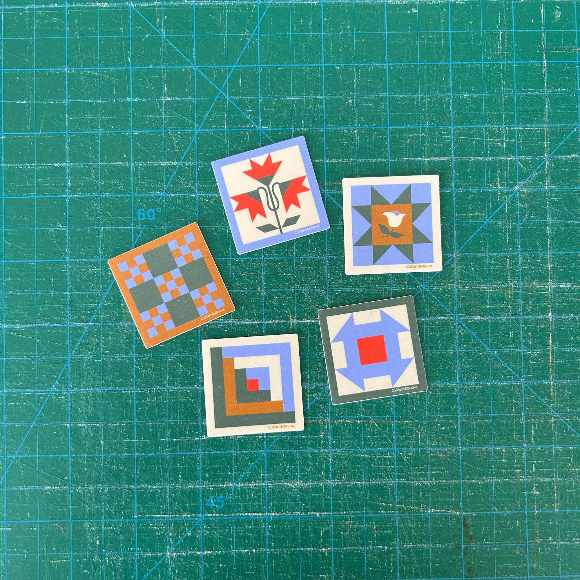 Quilt Blocks Sticker Pack