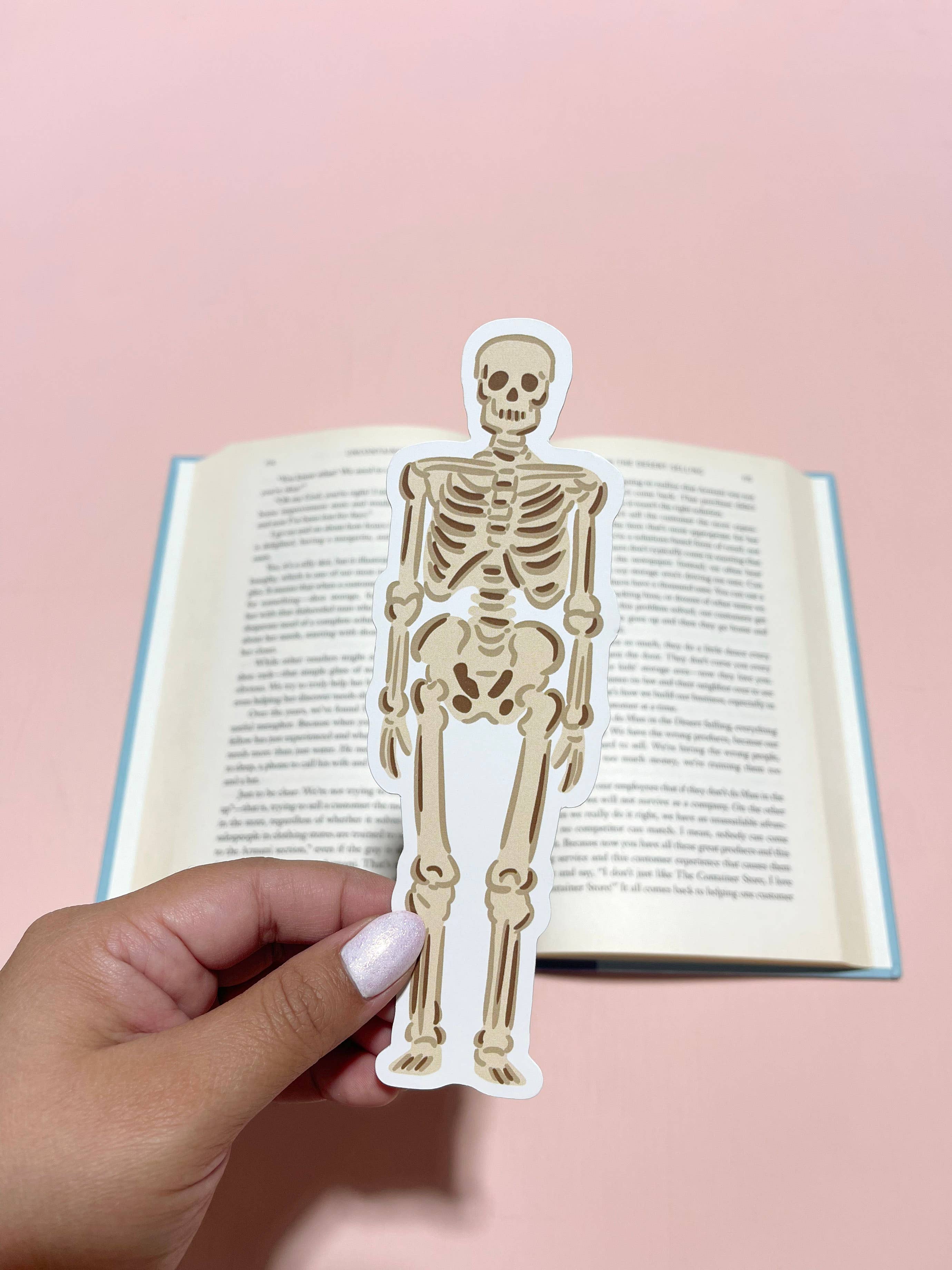 Skeleton Die Cut Bookmark