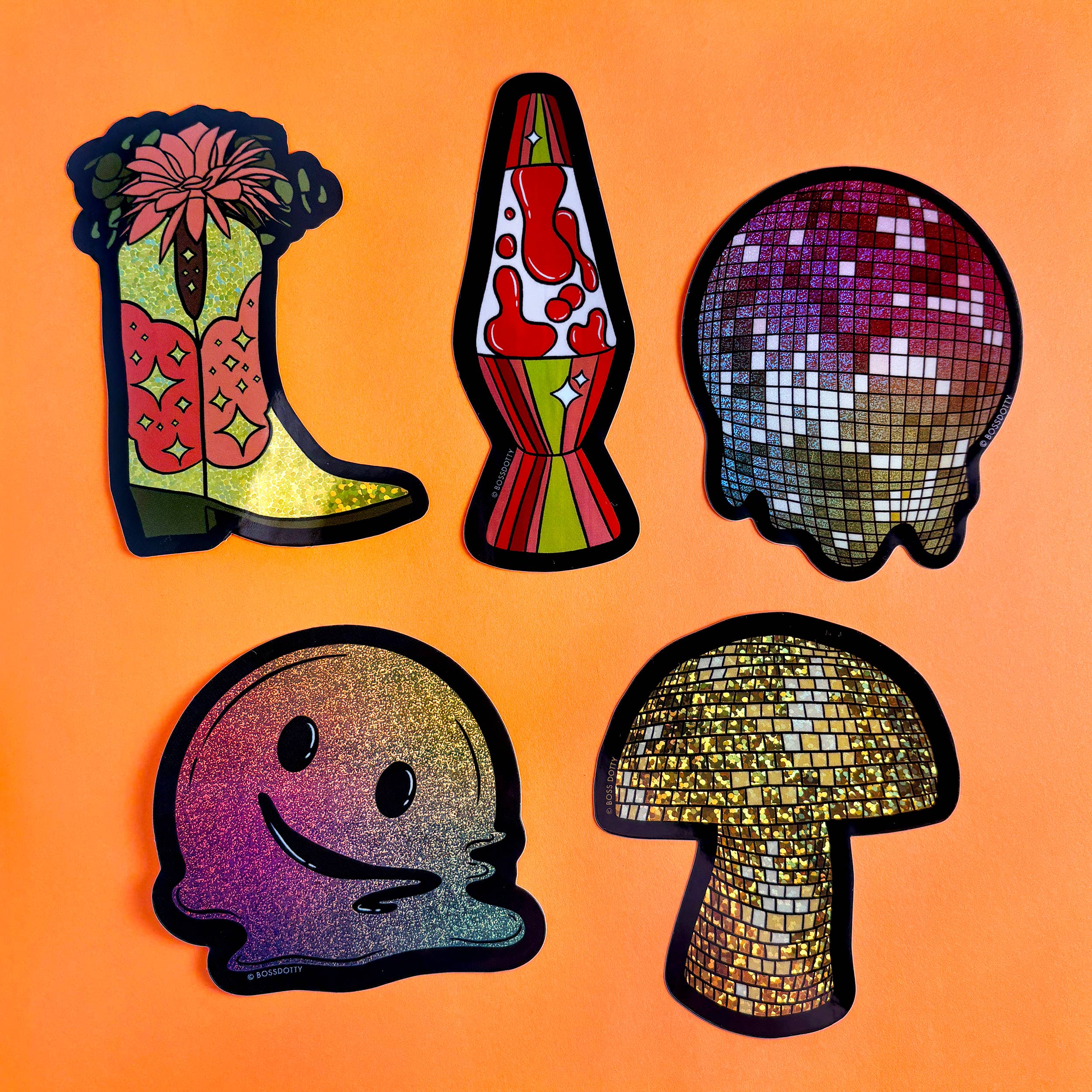 Holographic Lava Lamp Sticker