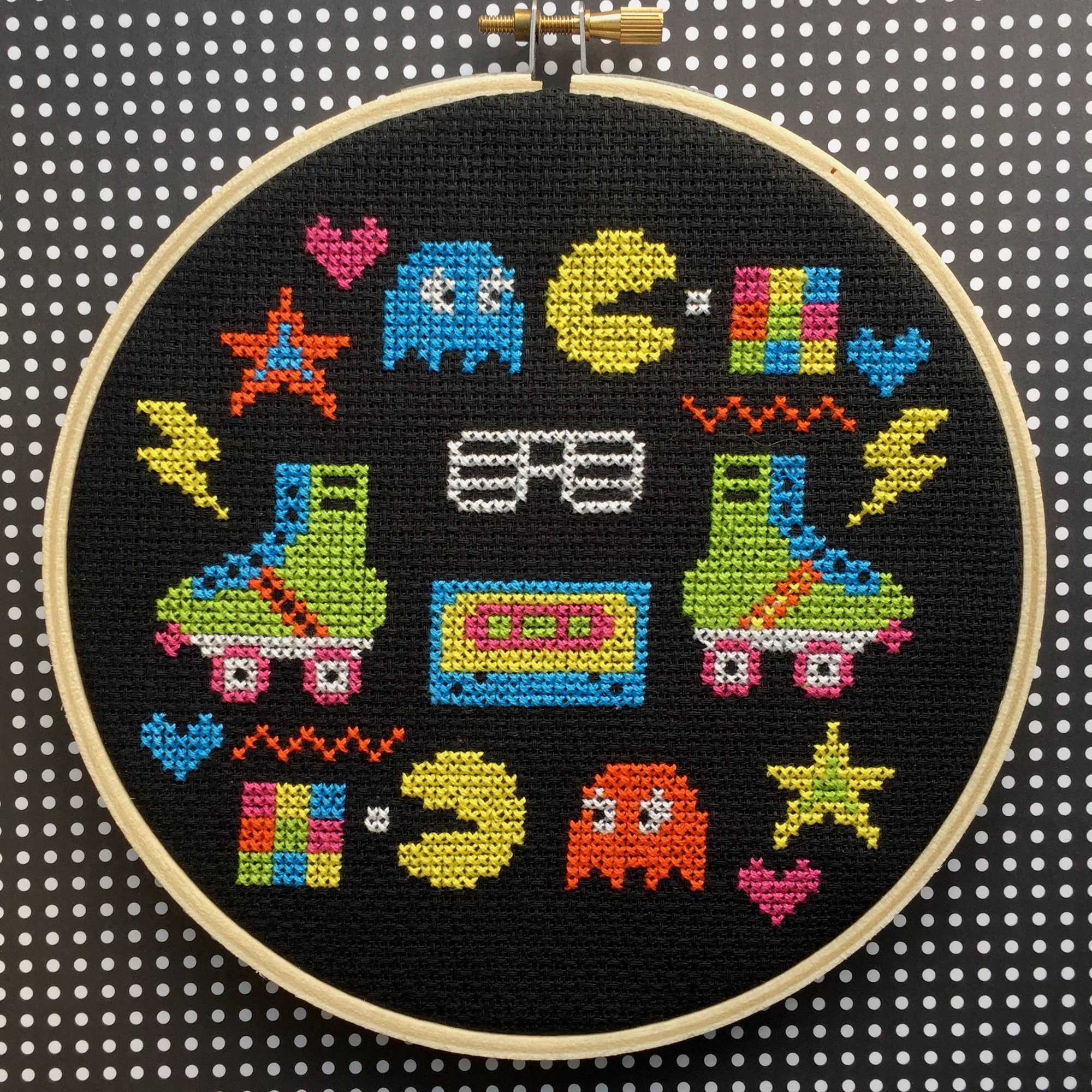 80's Sampler - Counted Cross Stitch DIY KIT