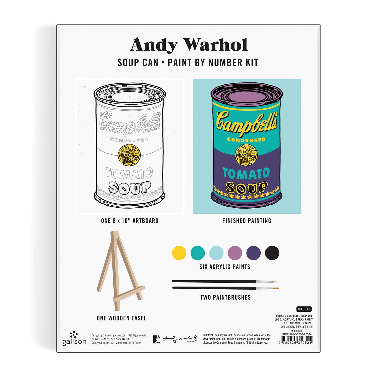 Andy Warhol Soup Can - Paint By Number Kit