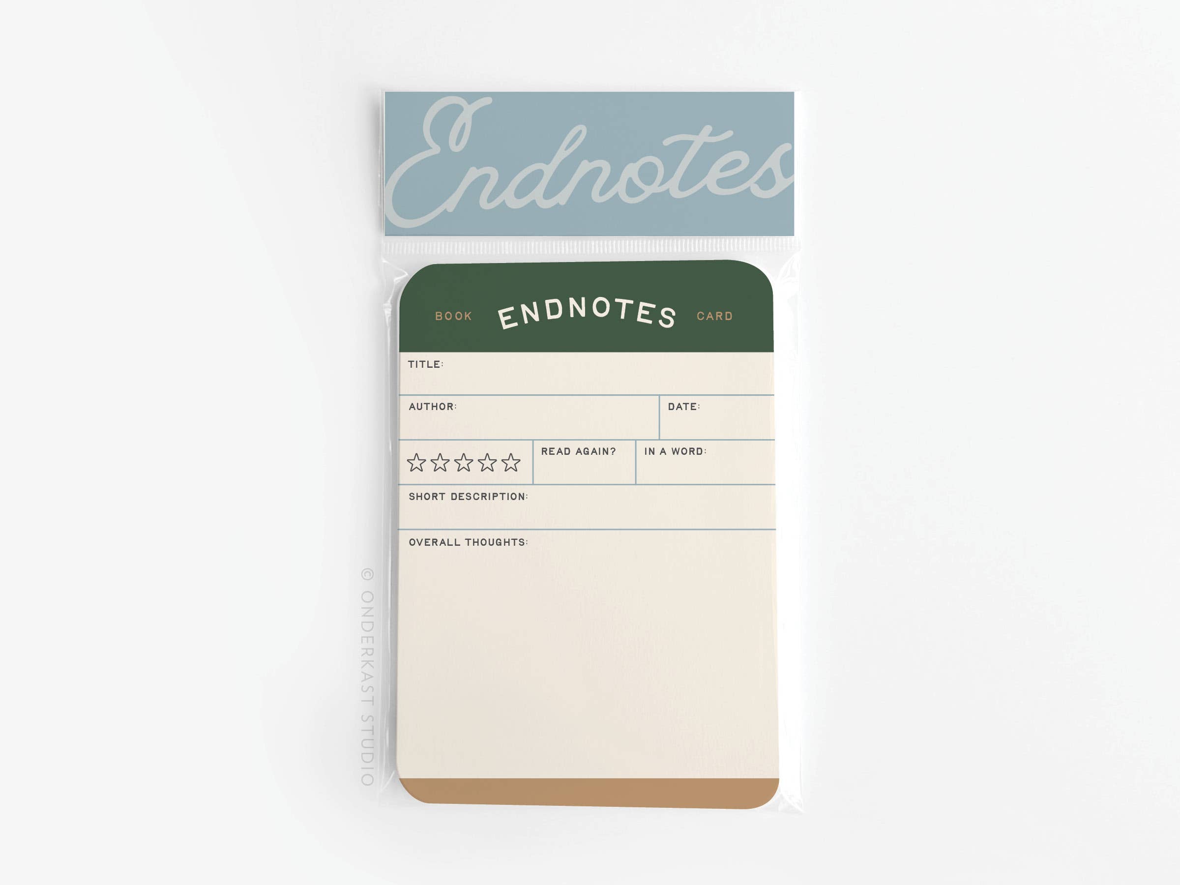 Endnotes - Book Review Cards