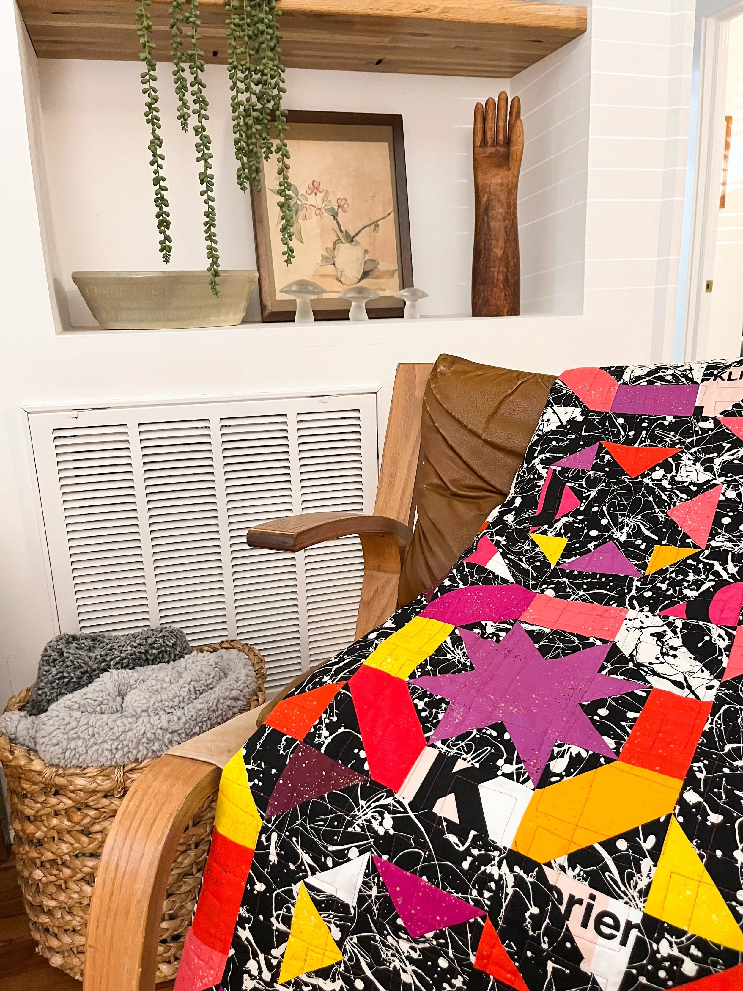 Art Teacher Throw Quilt