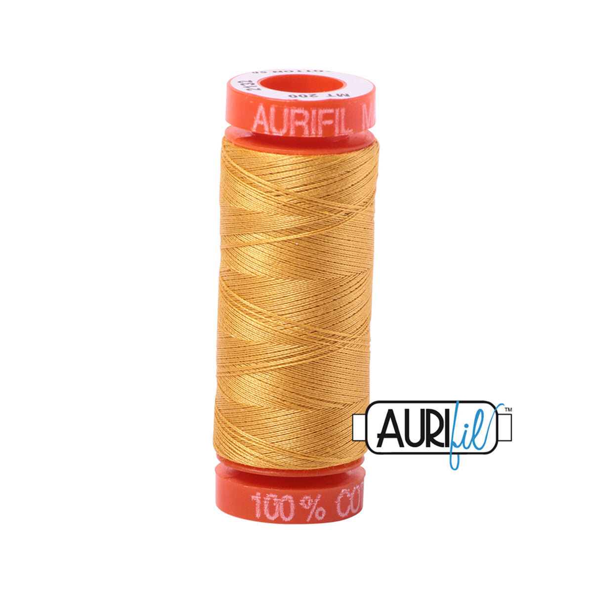 Aurifil 50wt Cotton Thread - Tarnished Gold (#2132) - small spool