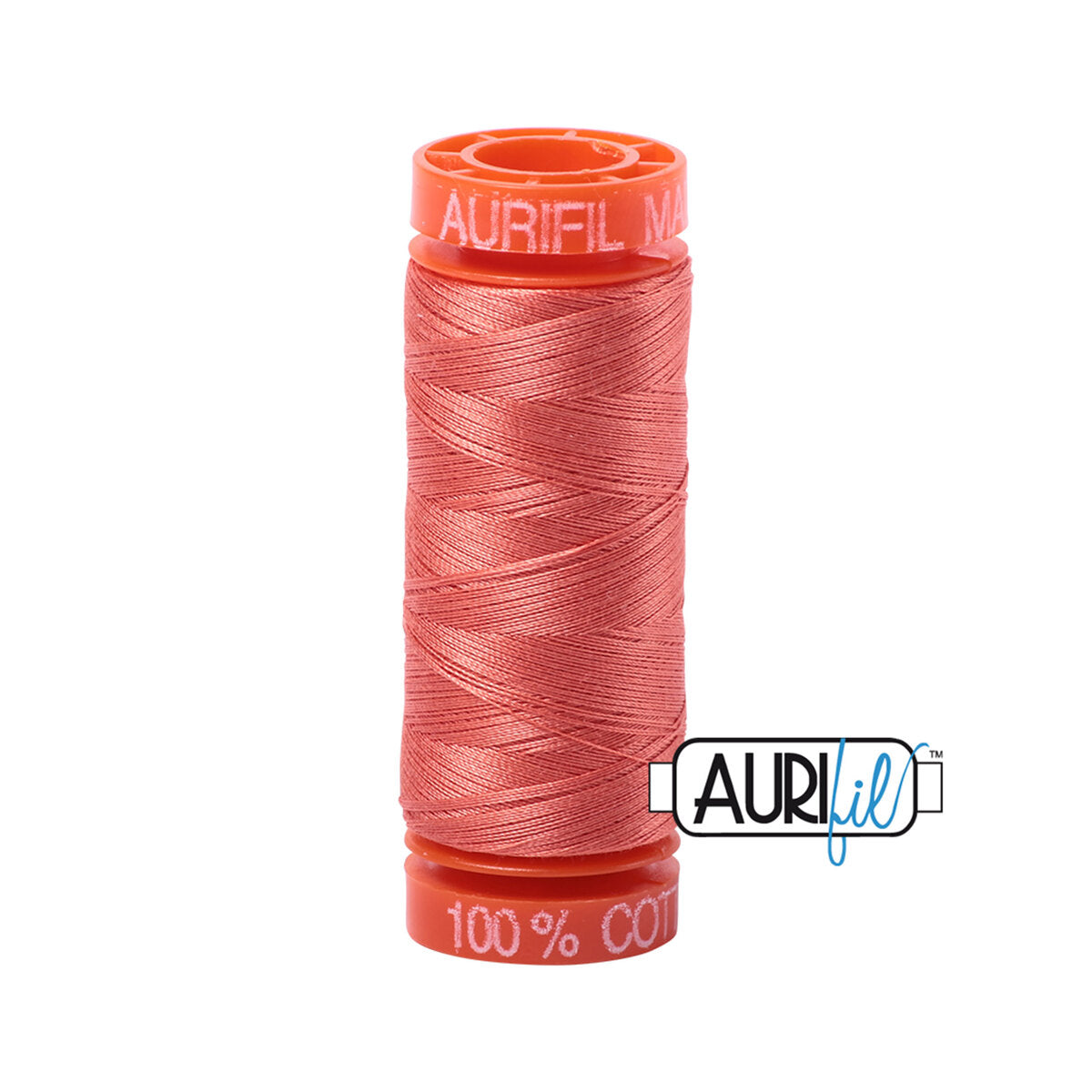 Aurifil 50wt Cotton Thread - Salmon (#2225) - small spool