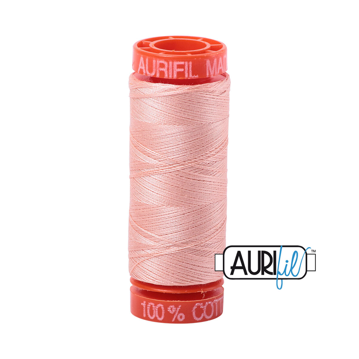Aurifil 50wt Cotton Thread - Light Blush (#2420) - small spool