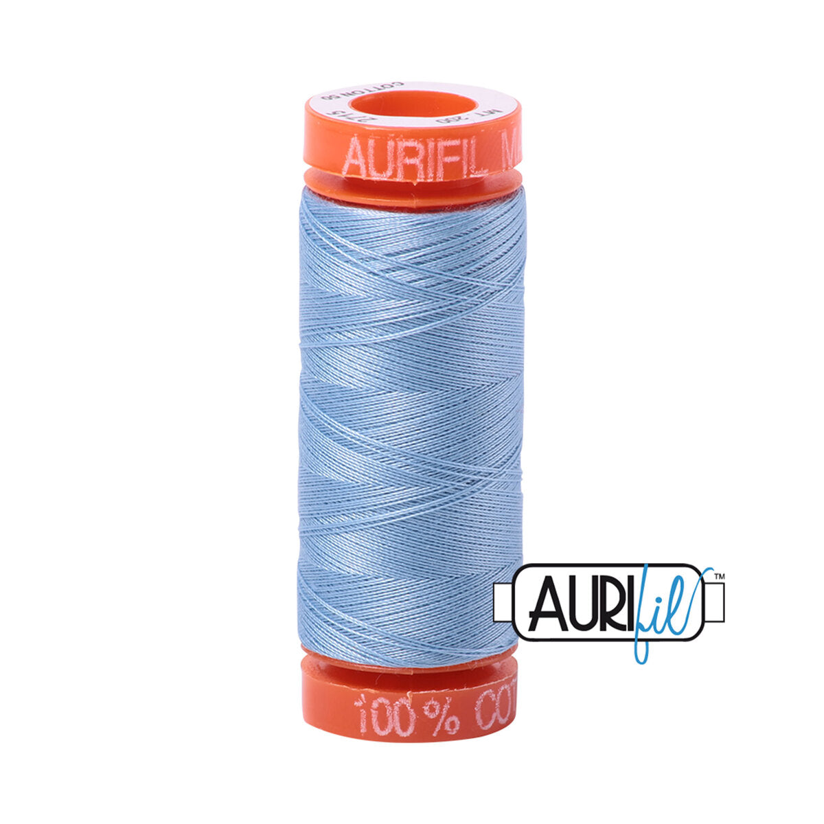Aurifil 50wt Cotton Thread - Robin's Egg (#2715) - small spool
