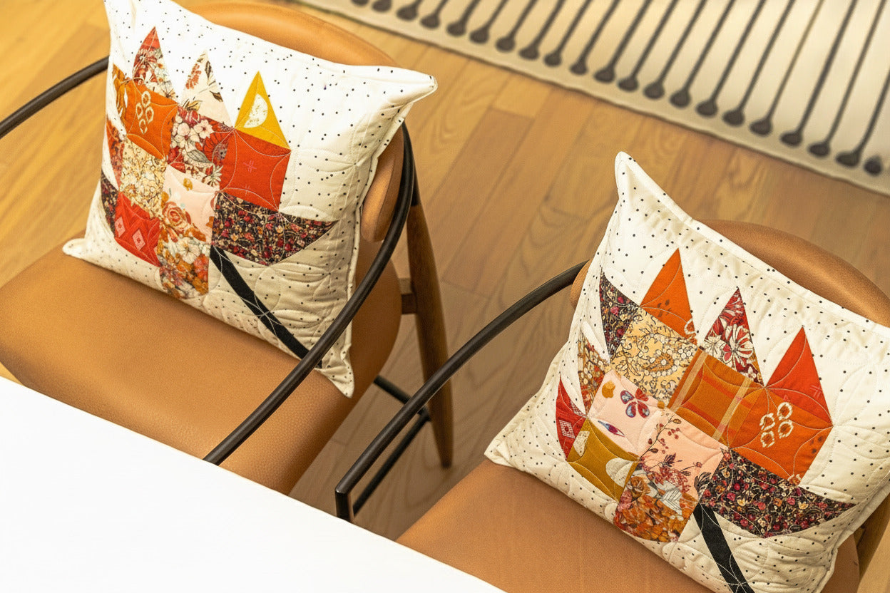Autumn Leaves Quilted Throw Pillows