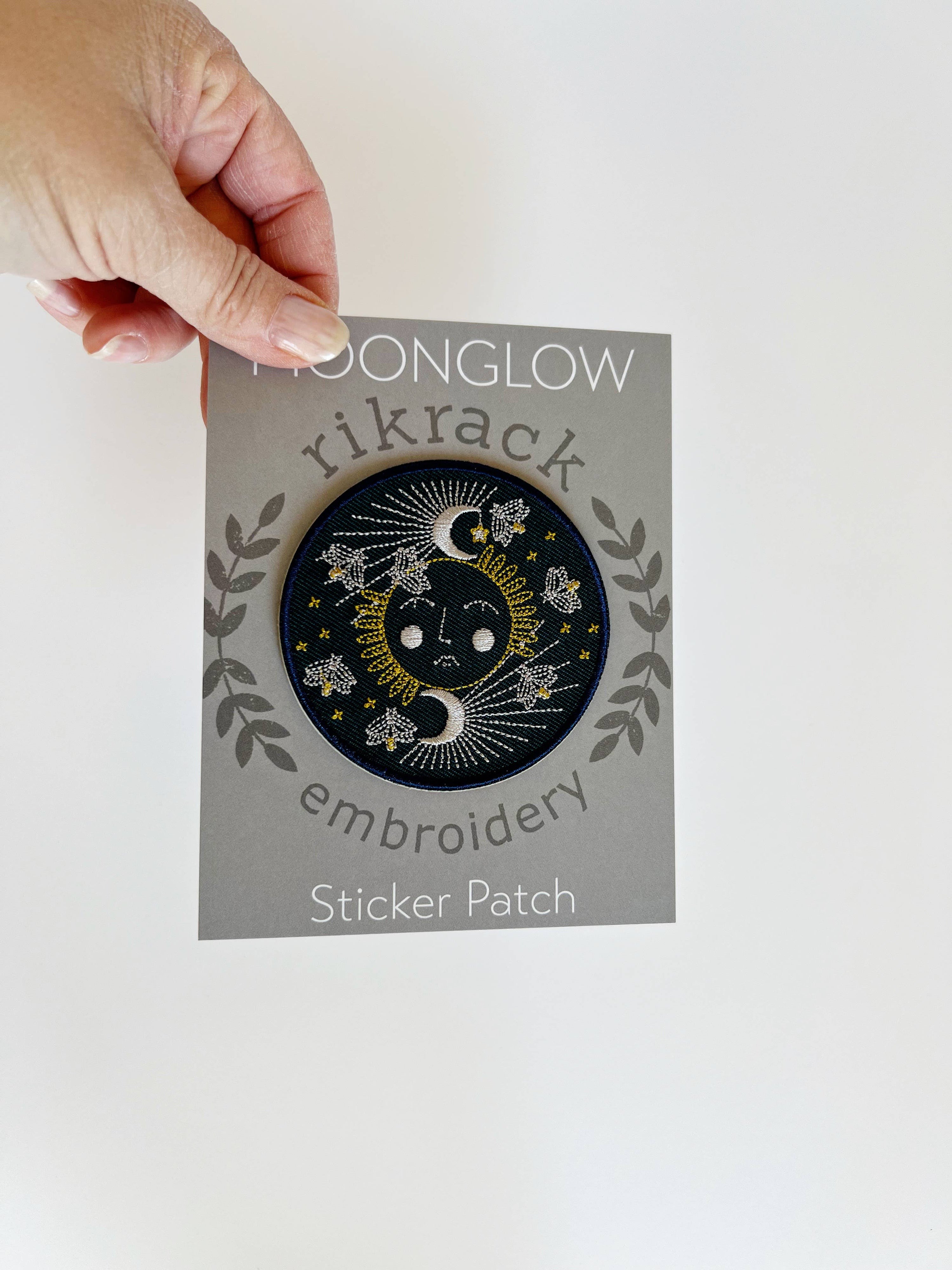Moonglow Embroidery Sticker Patch