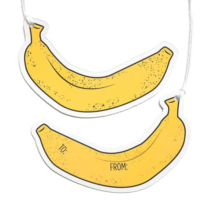 Banana gift tags set