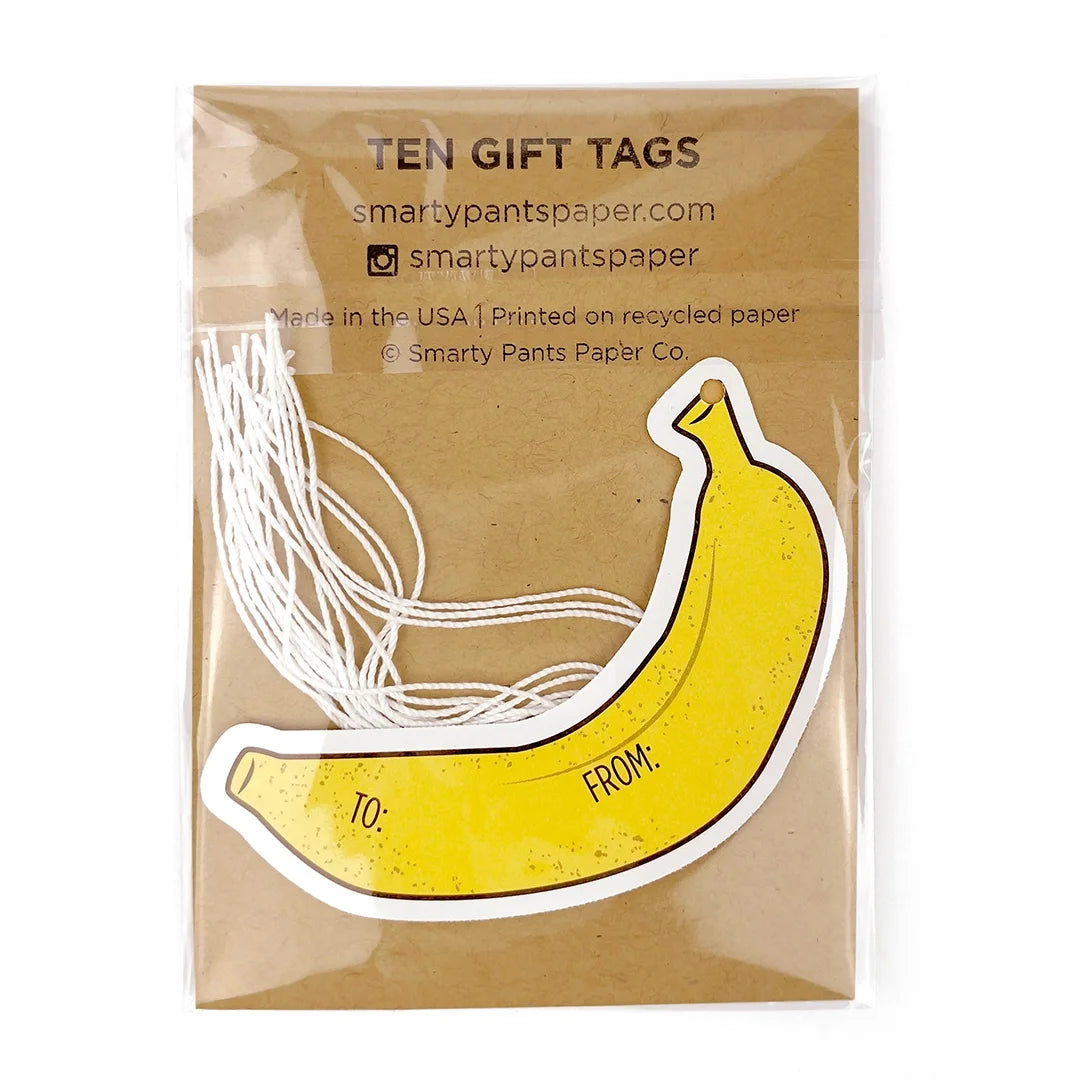 Banana gift tags set