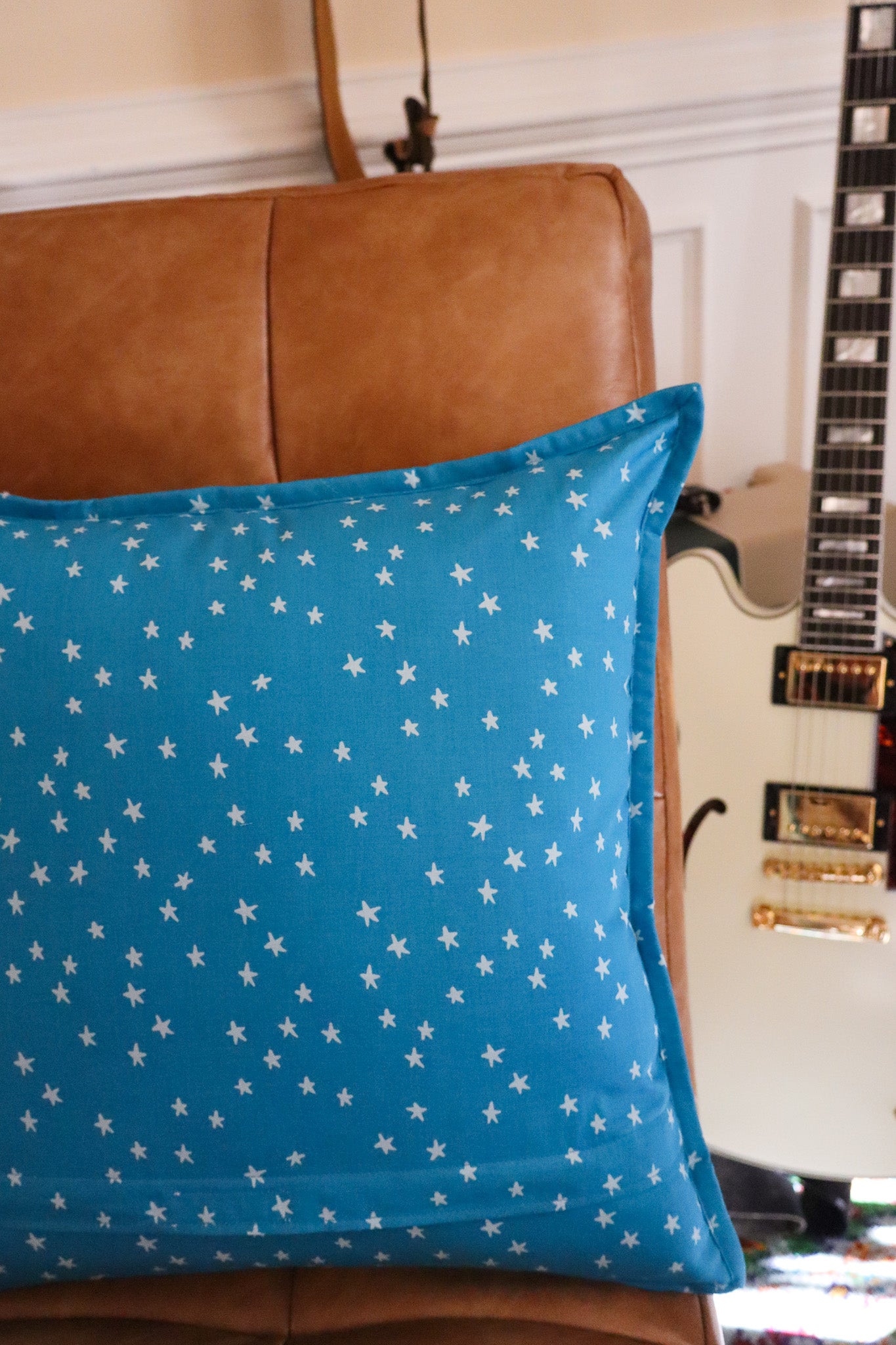 Banana Pop Art Quilted Throw Pillow