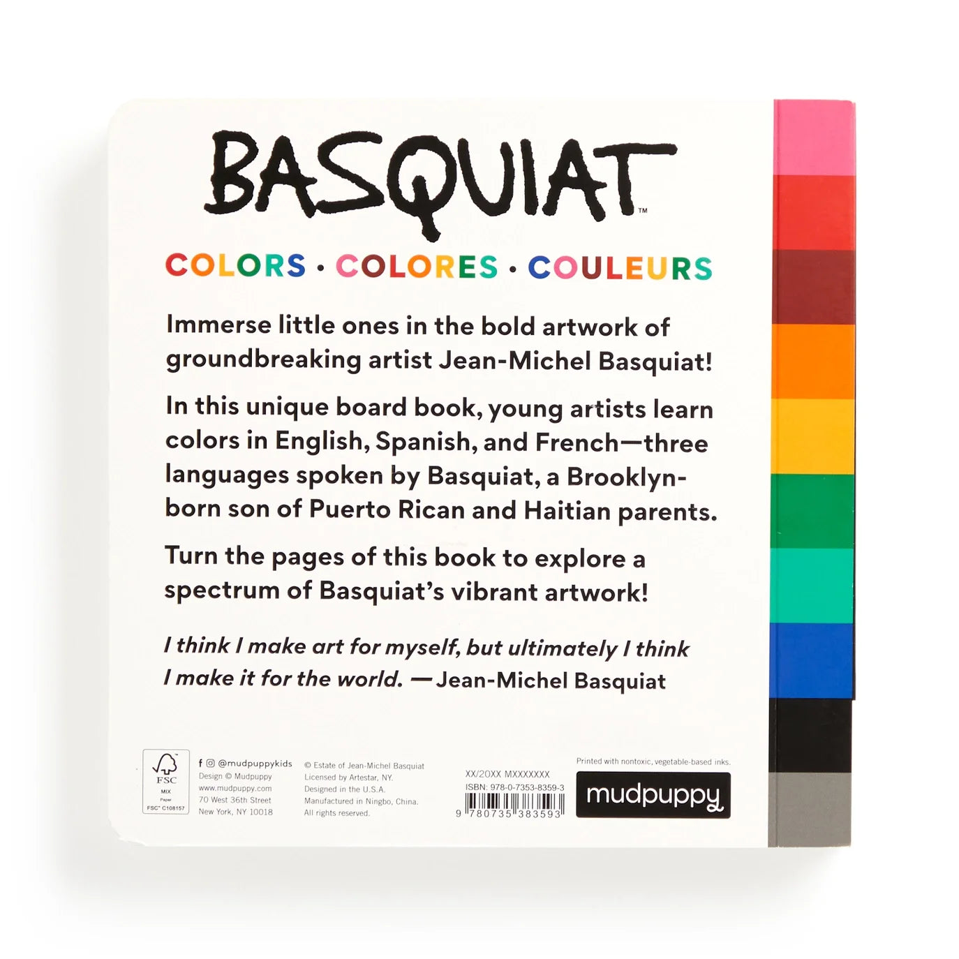 Basquiat Colors - baby board book