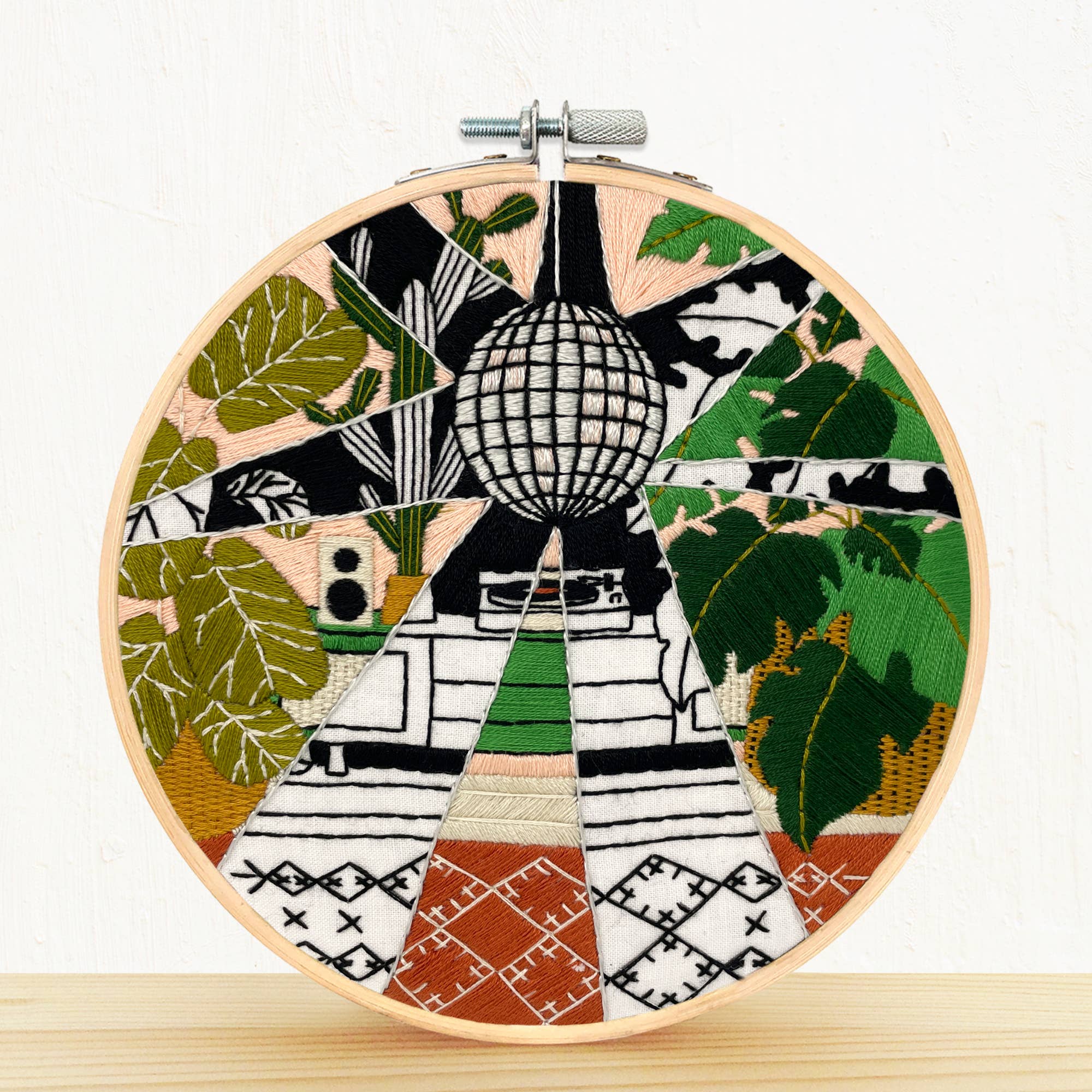 Disco Plants - Embroidery Kit