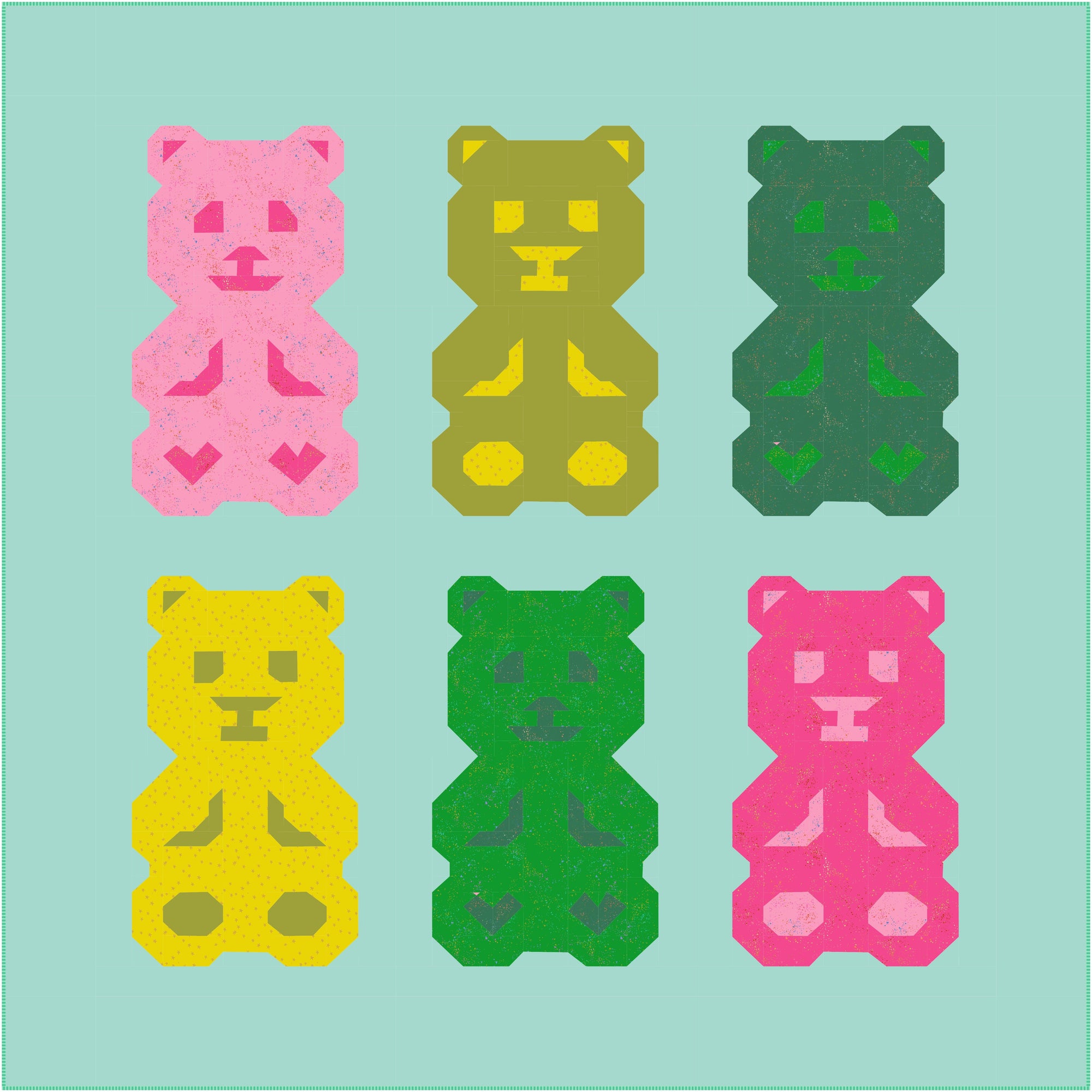 Beary Bunch Quilt Kit - Yummy Gummies