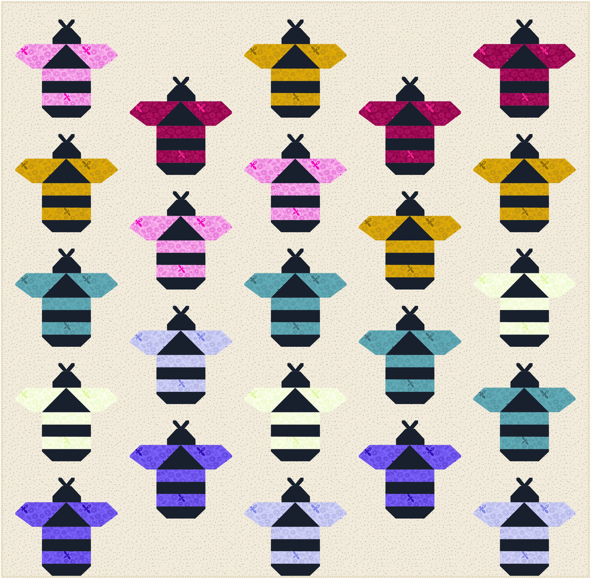 Beatrice Quilt Kit - Honeybees