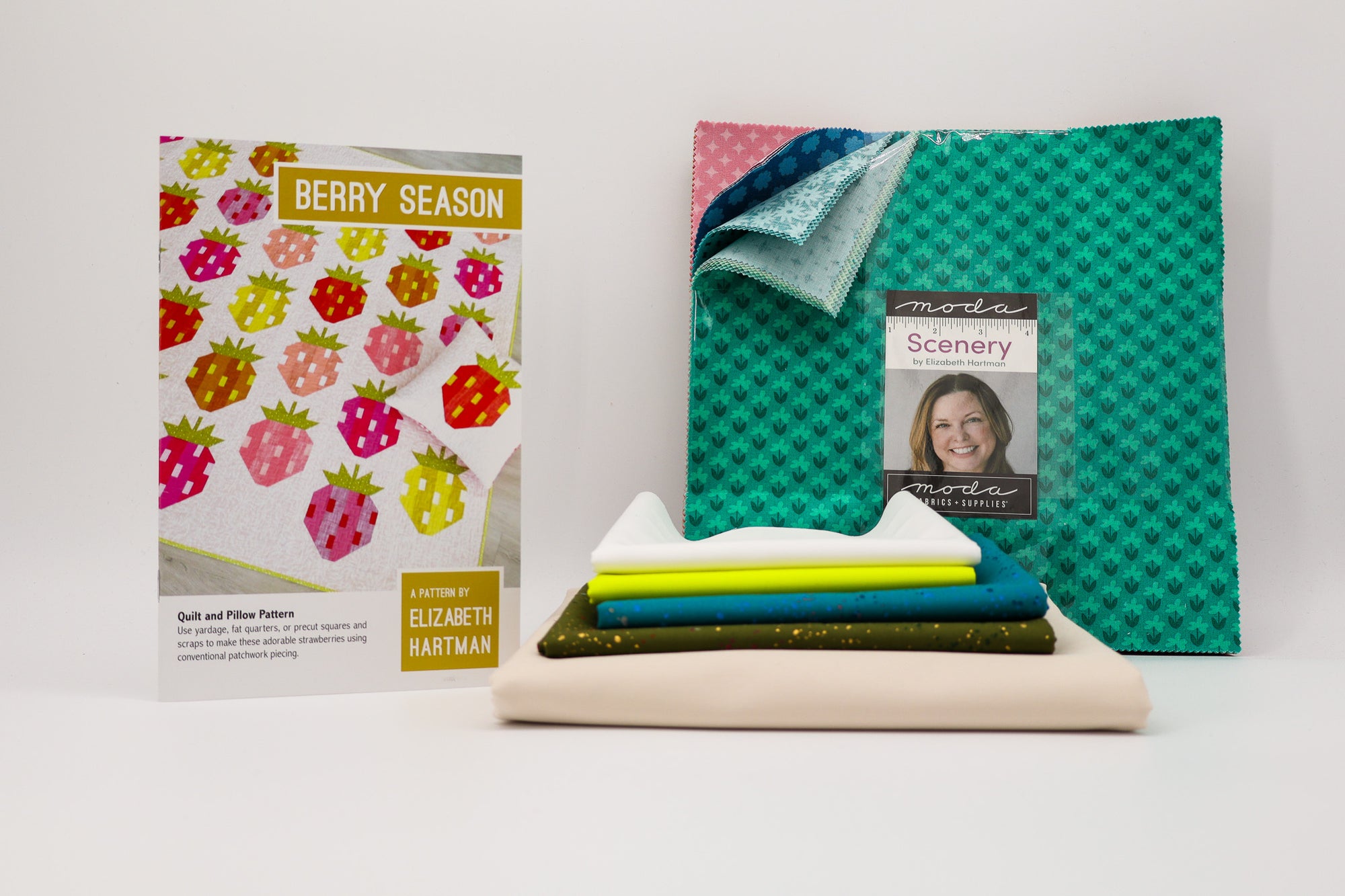 Berry Season Quilt Kit - Strawberry Creme