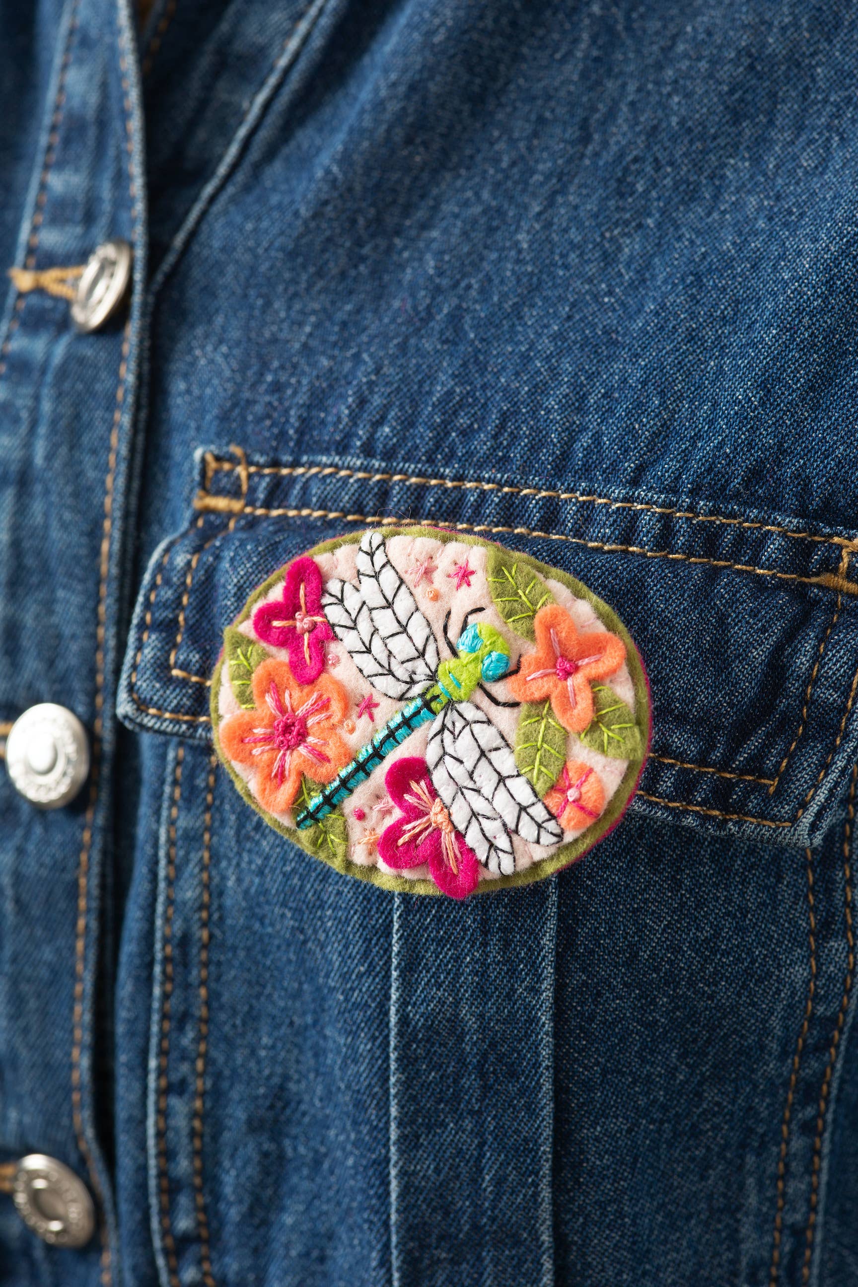 Dragonfly Felt Craft Brooch Kit | Complete Craft Kit