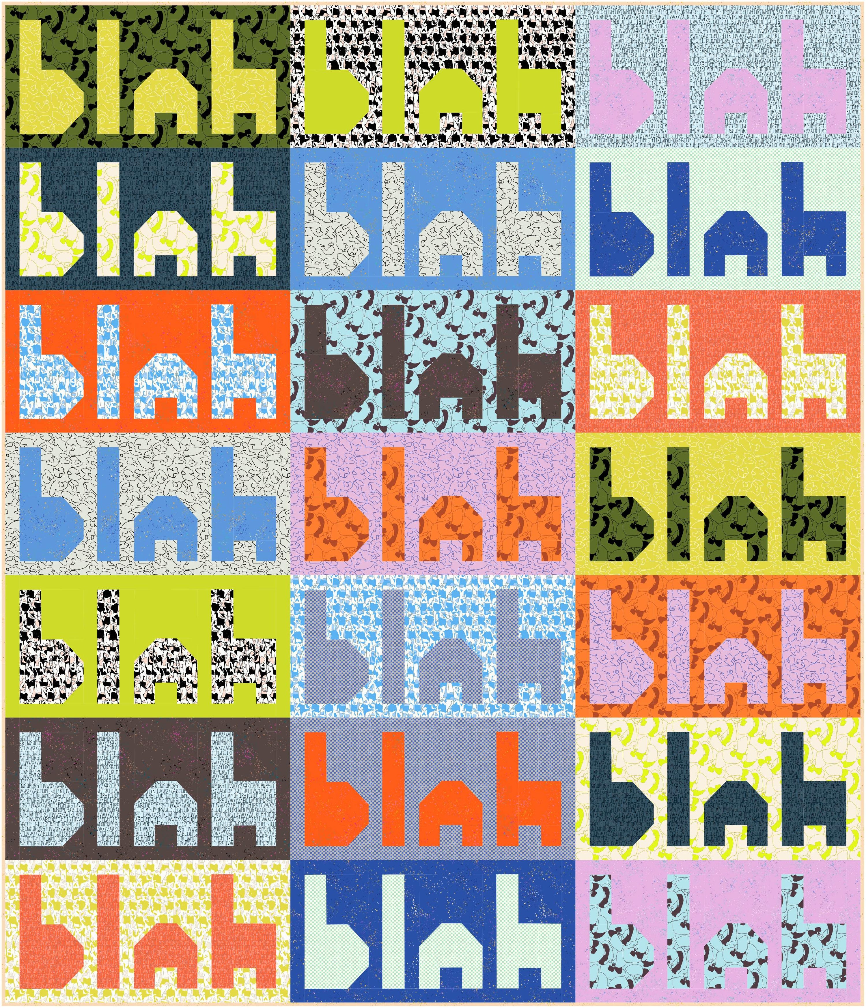 Blah Blah Blah Quilt Kit - Memento