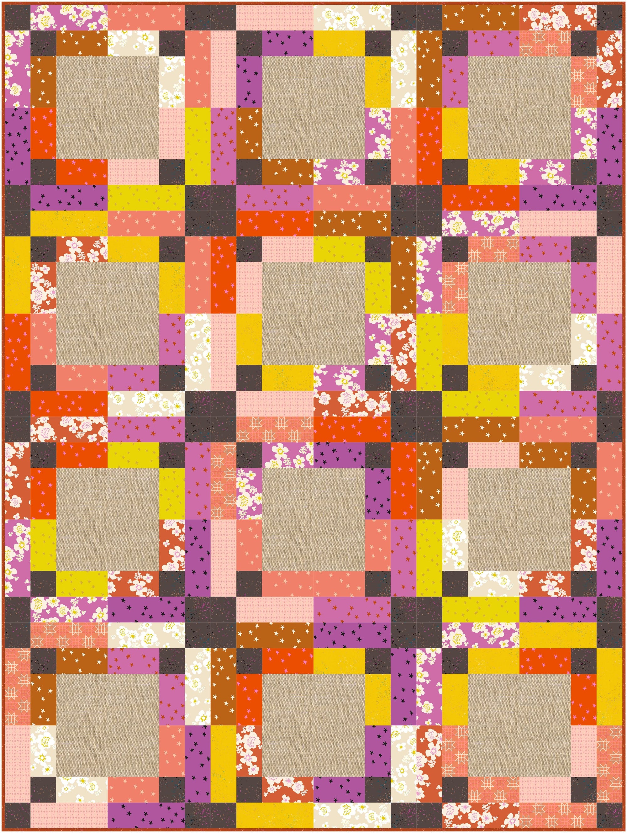 Bonnie Twist Quilt Kit - Aloha