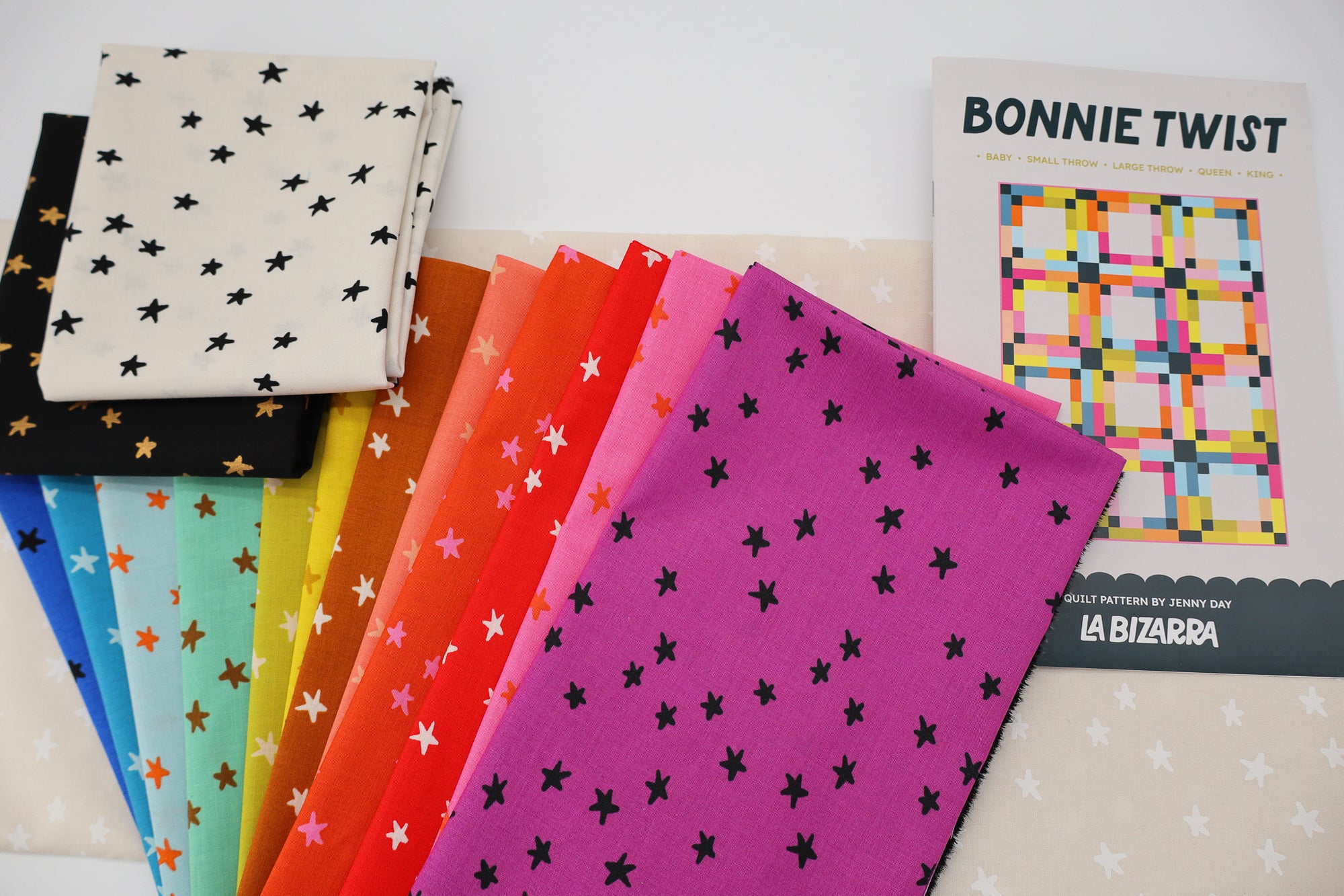 Bonnie Twist Quilt Kit - Oops! All Starry