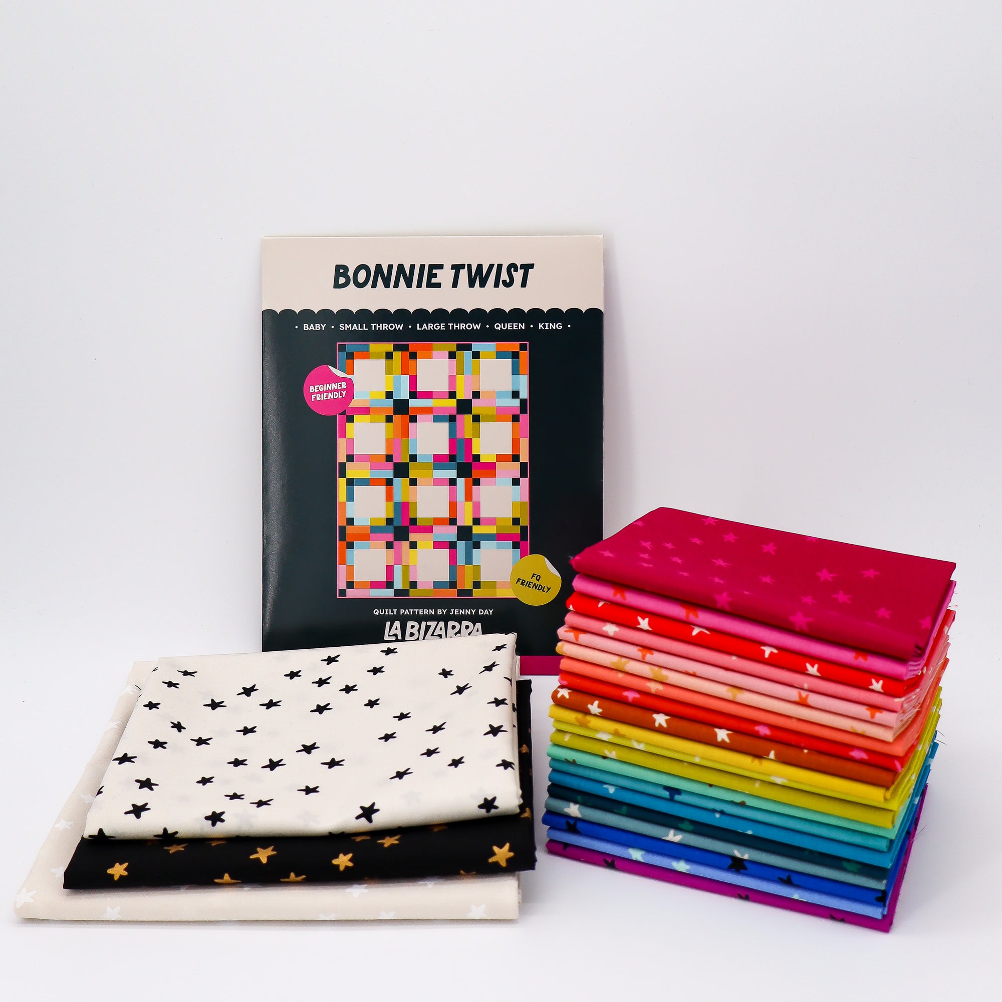 Bonnie Twist Quilt Kit - Starry Spectrum
