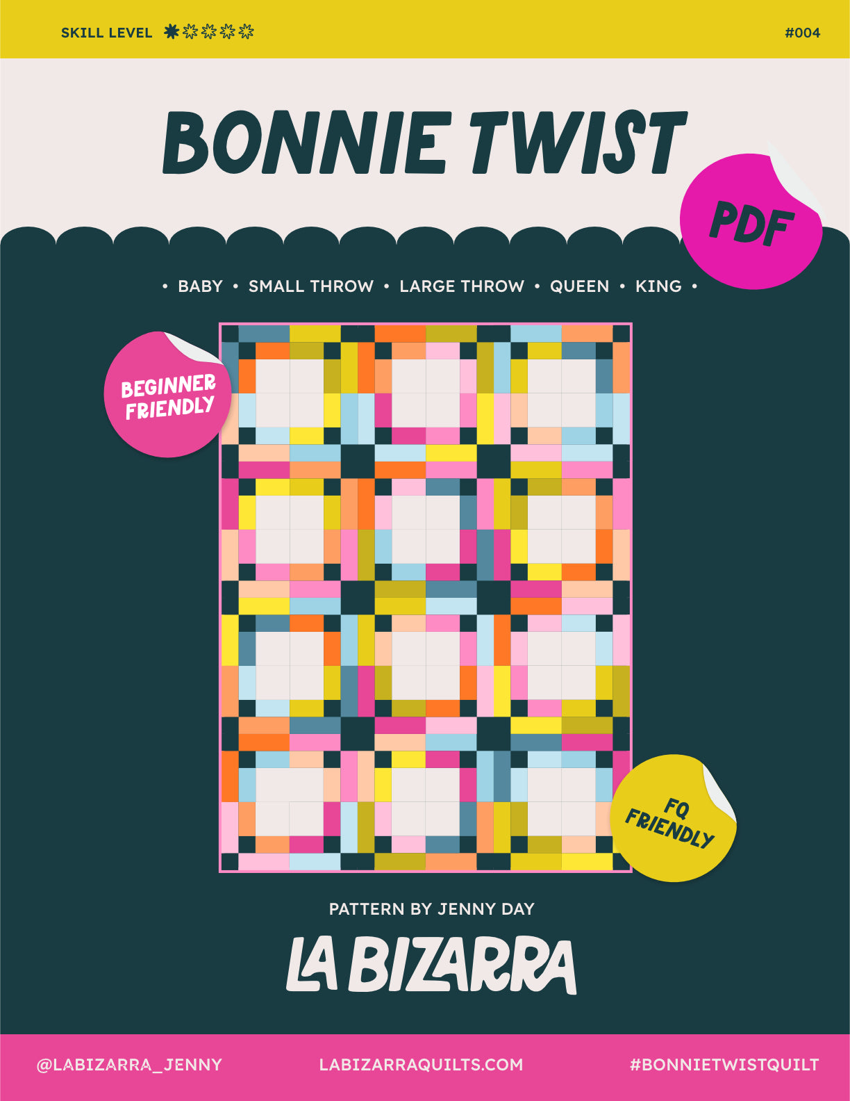 Bonnie Twist Quilt Pattern PDF
