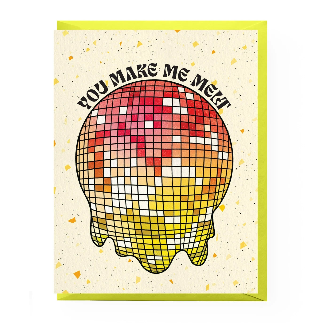 Melting Disco Ball love card