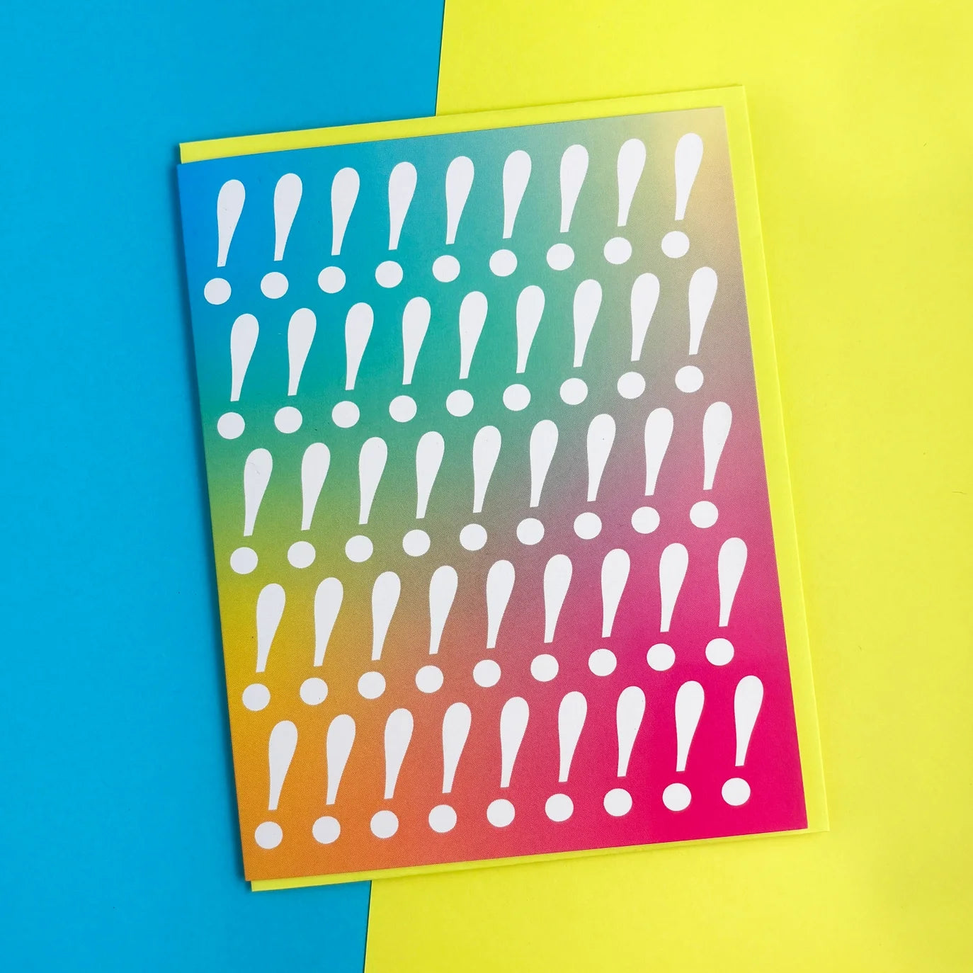 Rainbow Exclamation Card!!!