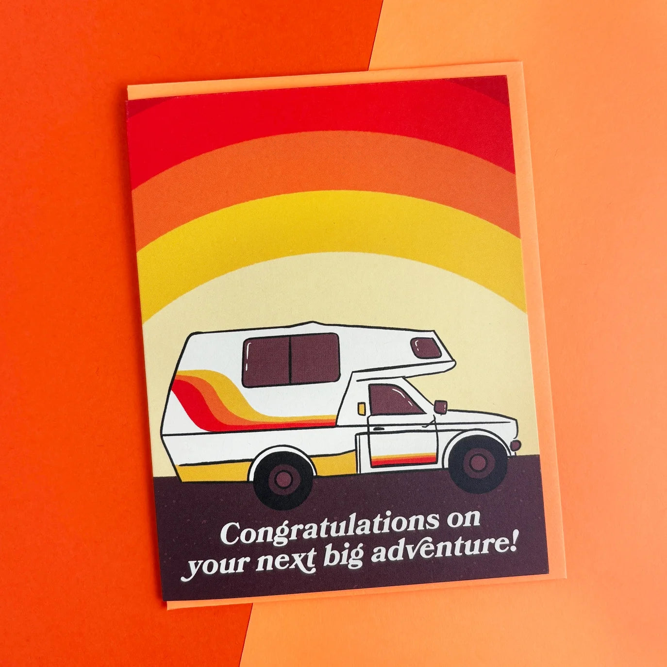 Retro Camper congratulations card