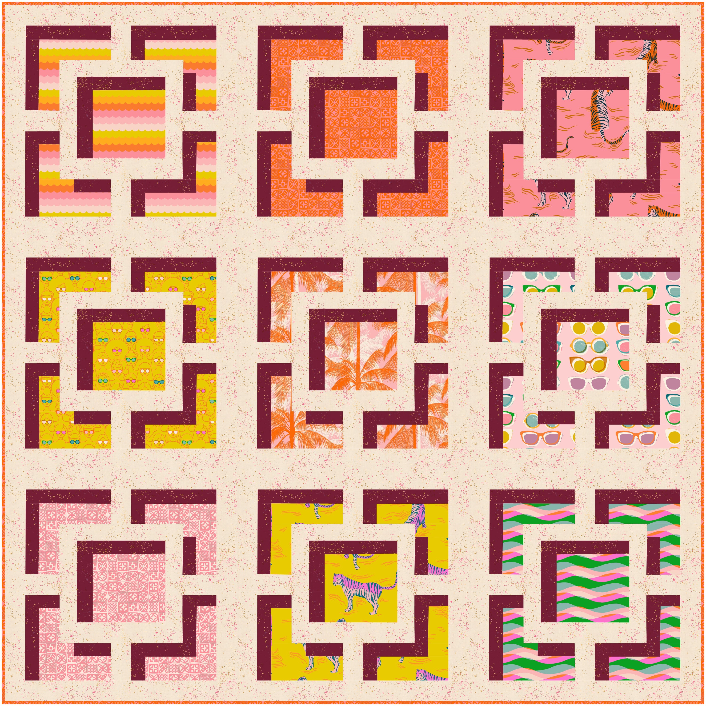 Breezy Quilt Kit - Sunny Poolside