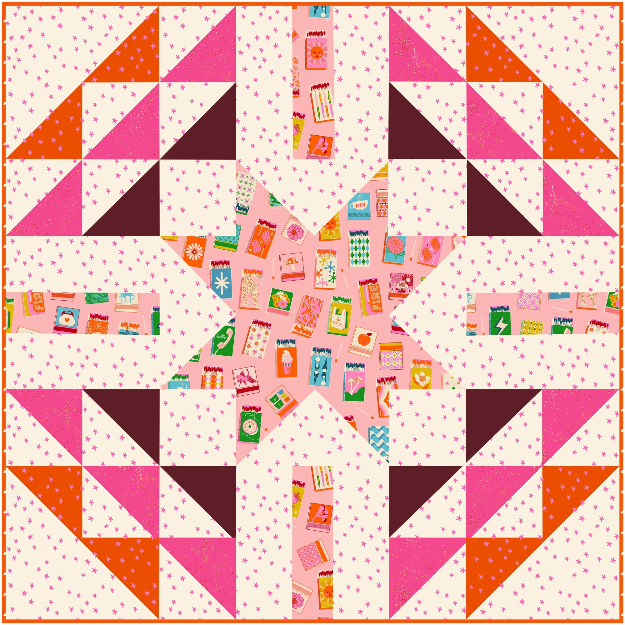 Burn Bright Quilt Kit - Spark