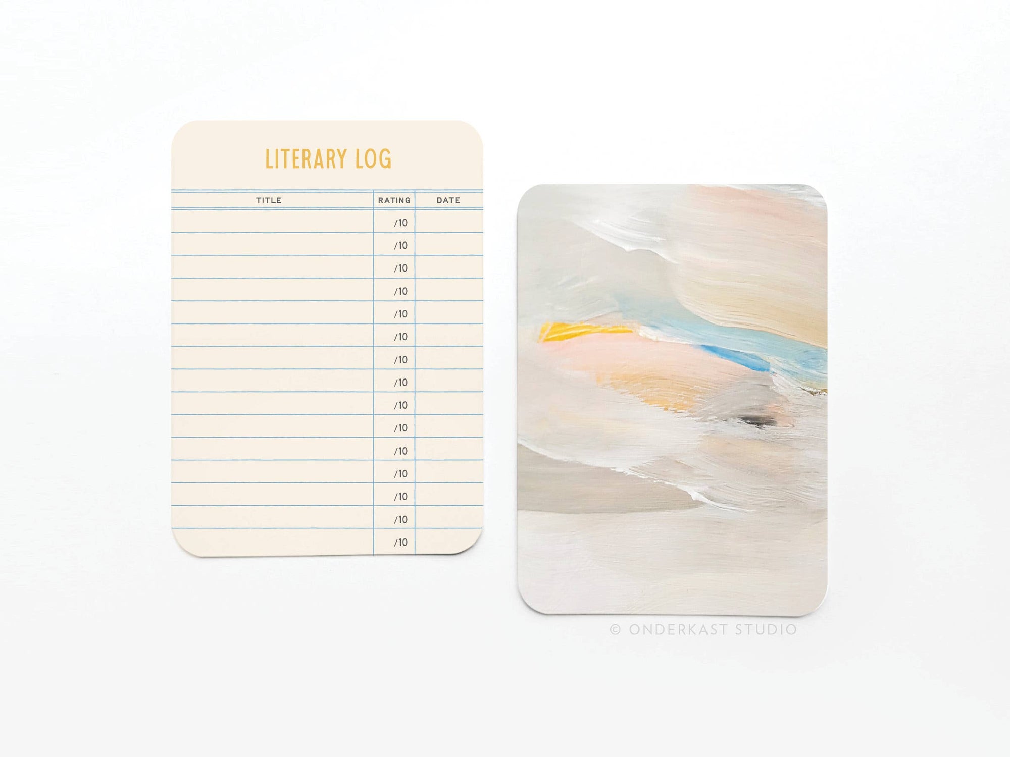 Literary Log - Book Review Cards