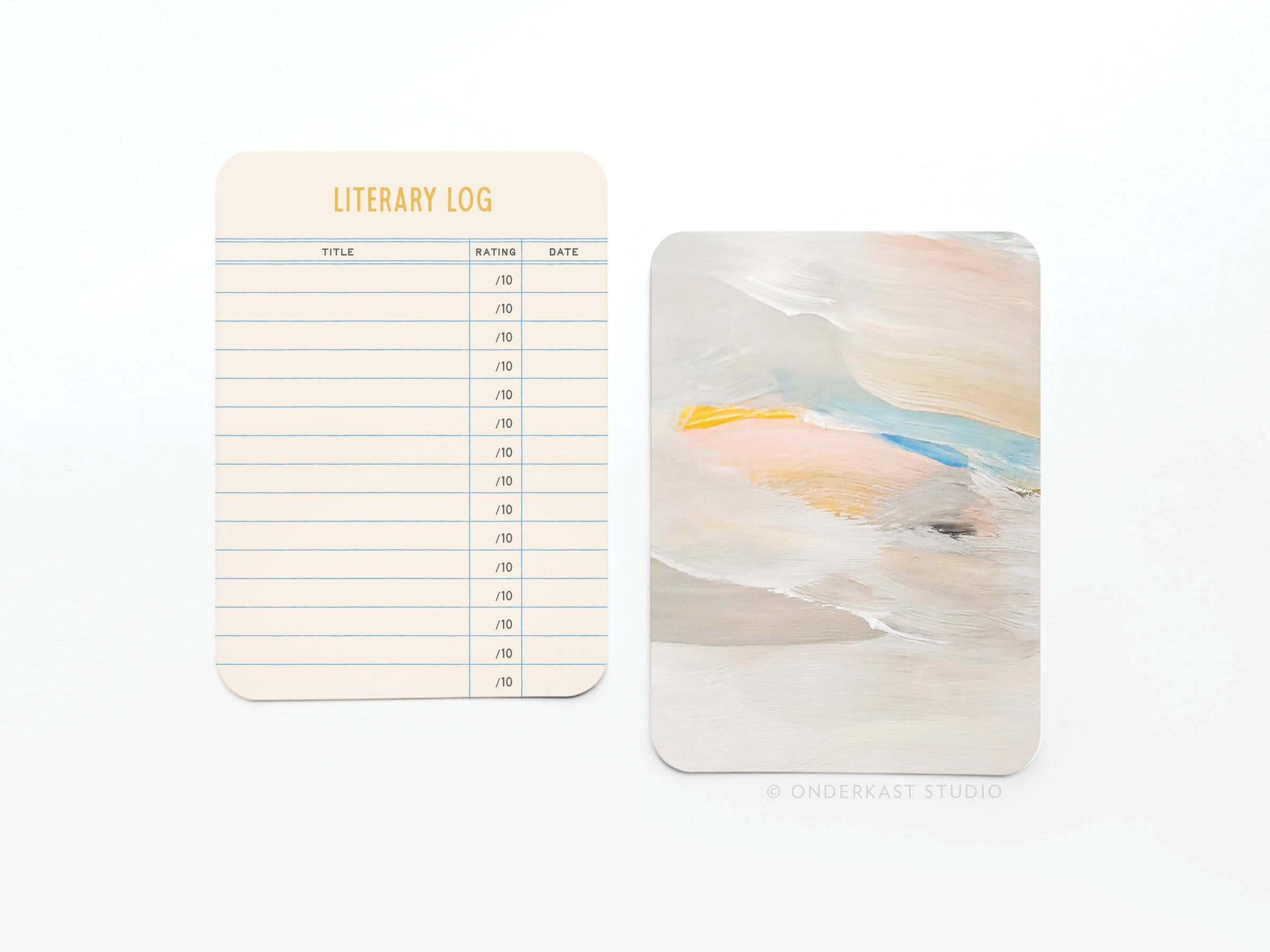Literary Log - Book Review Cards
