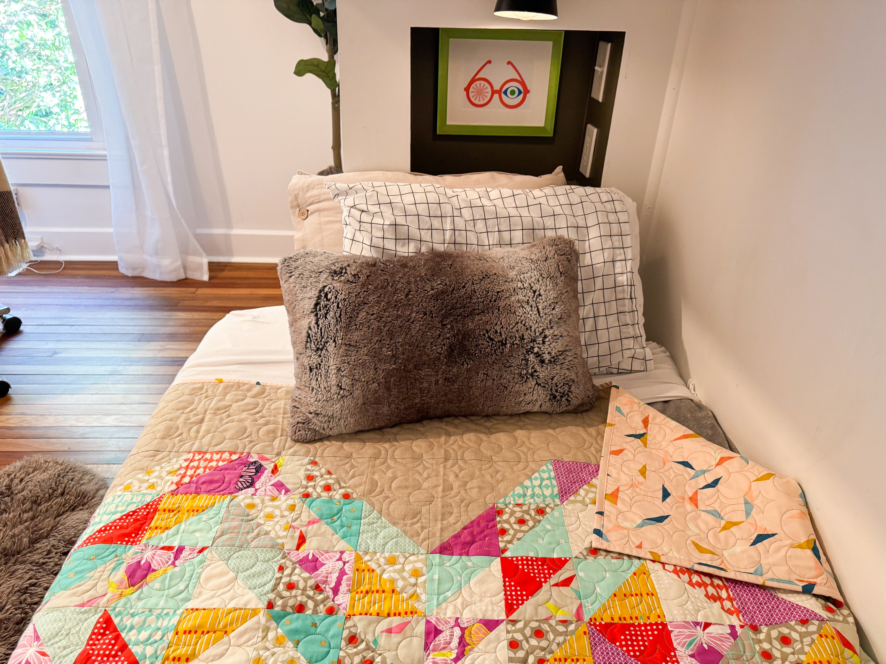 Golden Heart Gem Quilt