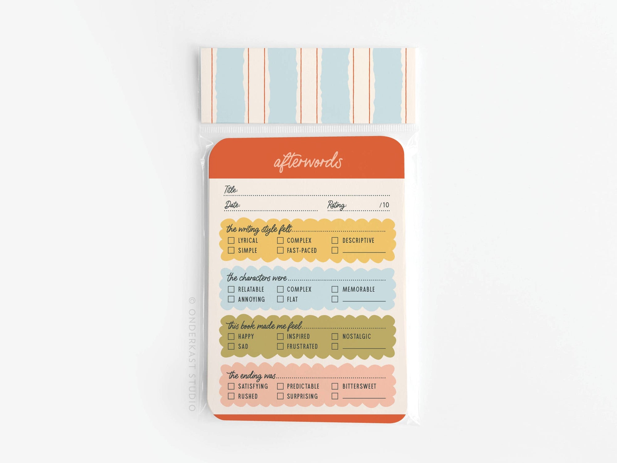 Afterwords - Book Review Cards