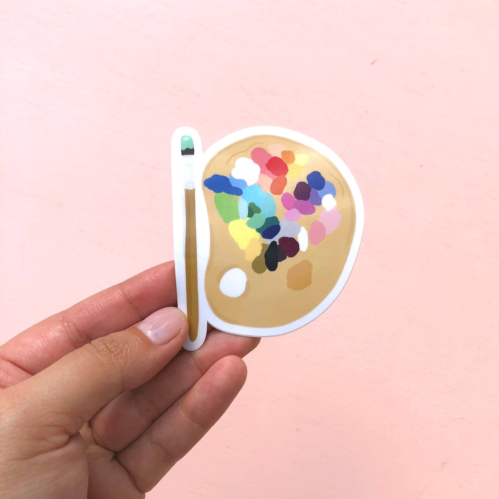 Paint Palette Vinyl Sticker - Back to School: No packaging - sent loose